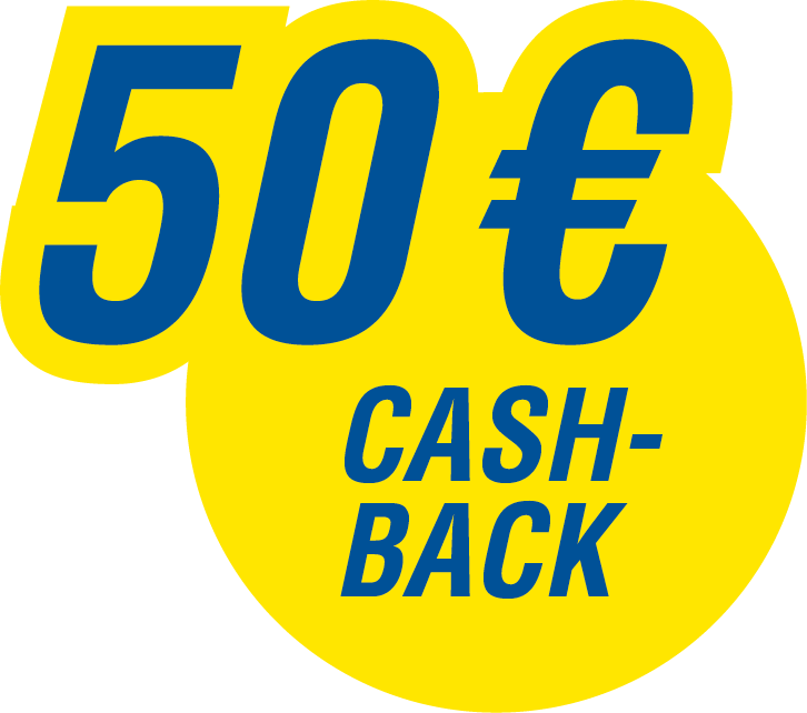 Bis zu 50€ Cashback beim Kauf von 4 Reifen. 